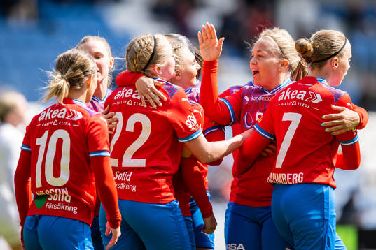 Helsingborgs Agnes Eklöf, Tilda Jonhag och Stephanie