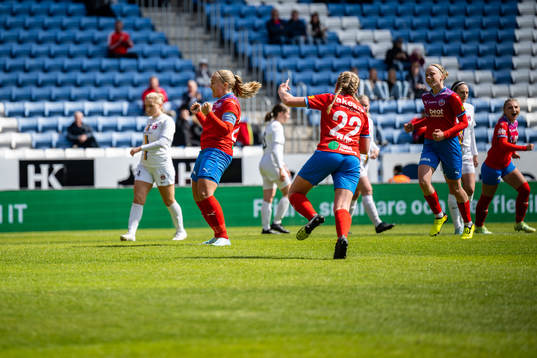 Helsingborgs Stephanie Petersson jublar