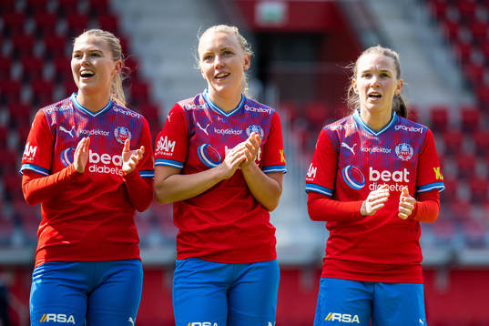 Helsingborgs Julia Jonassen, Johanna Andersson och Emma