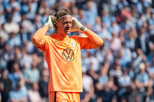 Malmö FFs målvakt Johan Dahlin