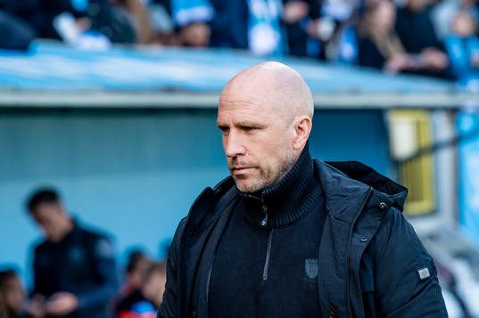 Malmö FFs tränare Henrik Rydström innan fotbollsmatchen