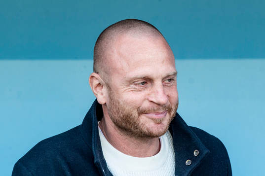 AIKs tränare Andreas Brännström innan fotbollsmatchen i