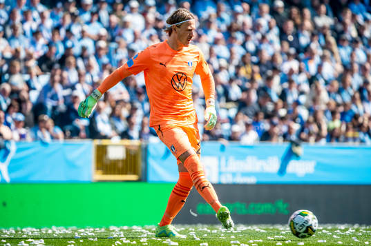 Malmö FFs målvakt Johan Dahlin