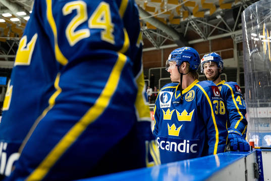 Rasmus Sandin and Hardy Häman Aktell of Sweden
