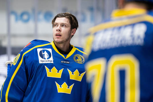 goaltender Jesper Wallstedt of Sweden