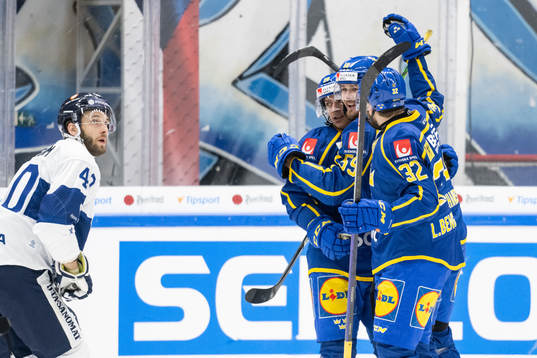 André Petersson, Linus Johansson and Lukas Bengtsson of