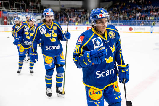André Petersson of Sweden celebrates