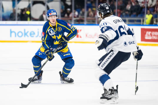 Lucas Raymond of Sweden and Markus Granlund of Finland
