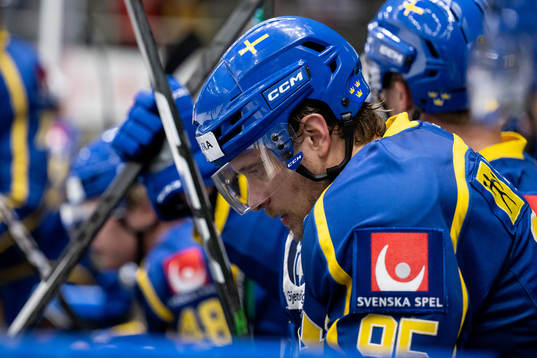 Jacob de la Rose of Sweden looks dejected