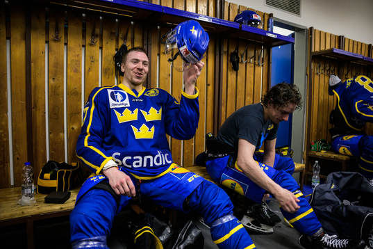 Pär Lindholm and André Petersson of Sweden in the