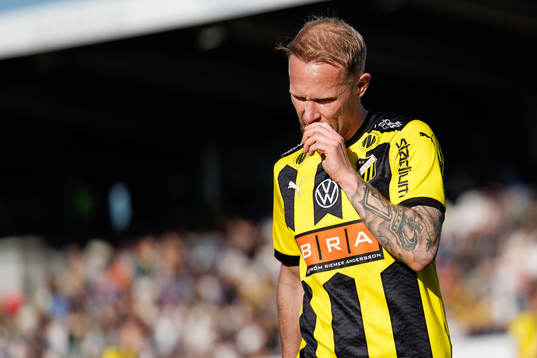 Häckens Mikkel Rygaard Jensen deppar