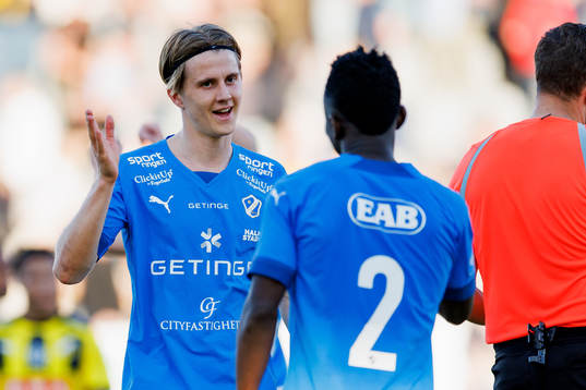 Halmstads Erik Ahlstrand jublar