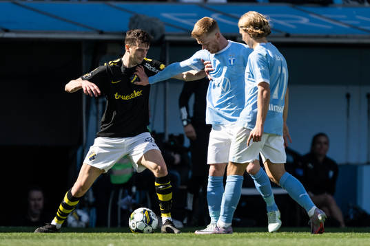 AIKs Jetmir Haliti och Malmö FFs Anders Christiansen