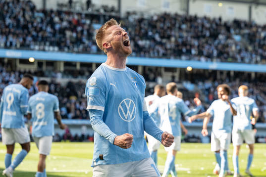 Malmö FFs Anders Christiansen jublar