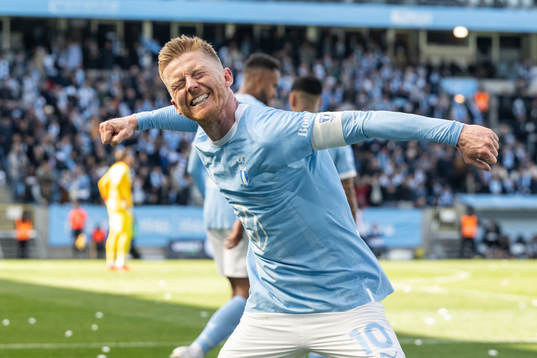 Malmö FFs Anders Christiansen jublar