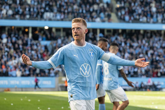 Malmö FFs Anders Christiansen jublar