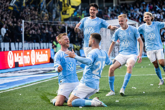 Malmö FFs Anders Christiansen jublar
