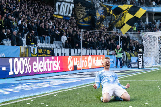 Malmö FFs Anders Christiansen jublar