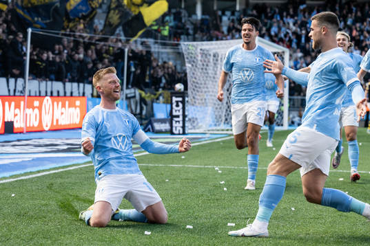 Malmö FFs Anders Christiansen jublar