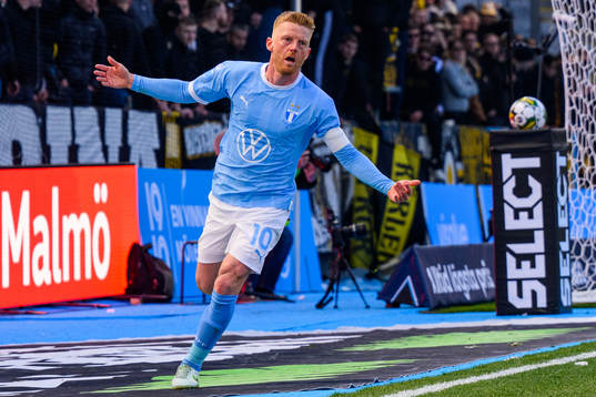 Malmö FFs Anders Christiansen jublar