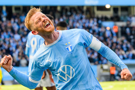 Malmö FFs Anders Christiansen jublar