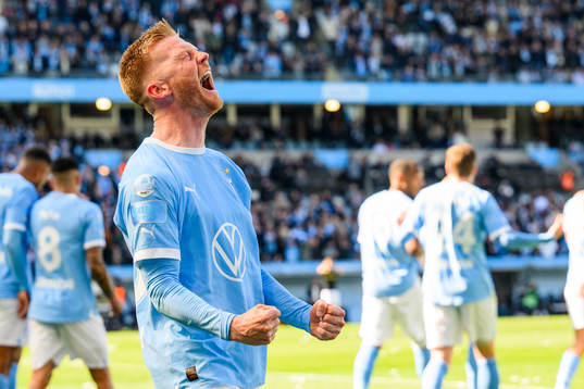 Malmö FFs Anders Christiansen jublar