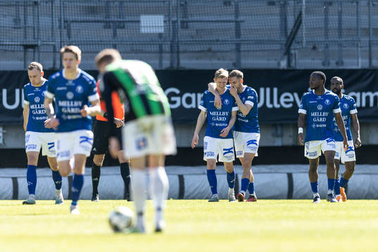 Trelleborgs spelare jublar