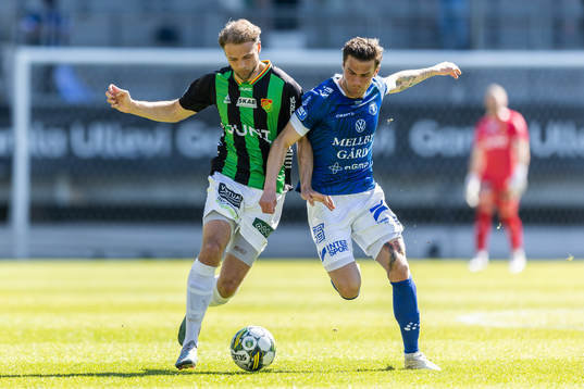 GAISs Gustav Lundgren och Trelleborgs Herman Hallberg