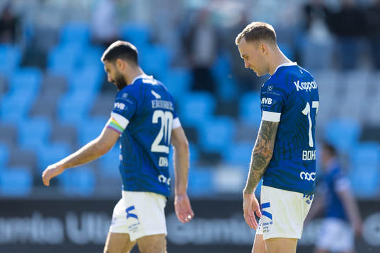 Trelleborgs Mouhammed-Ali Dhaini och Filip Bohman deppar