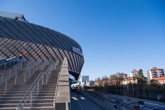 Exteriör av Tele2 Arena