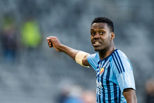 Djurgårdens Joel Asoro jublar