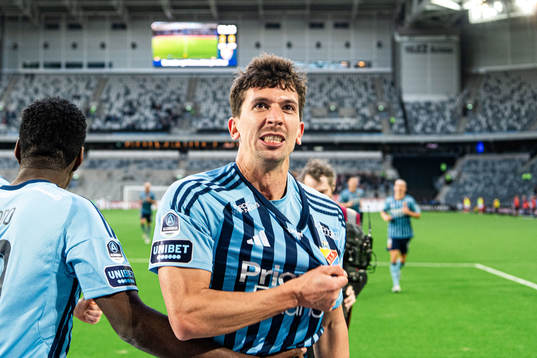 Djurgårdens Gustav Wikheim jublar