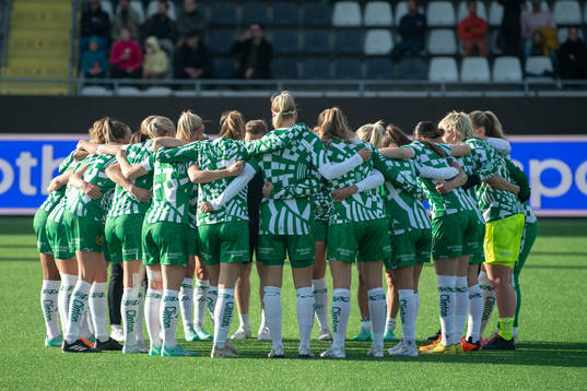 Hammarbys spelare samlas