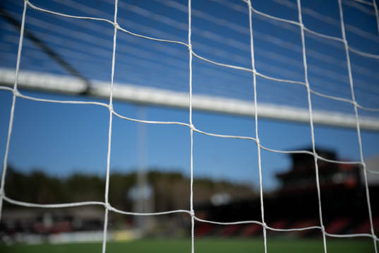 Nätmaskor på ett fotbollsmål