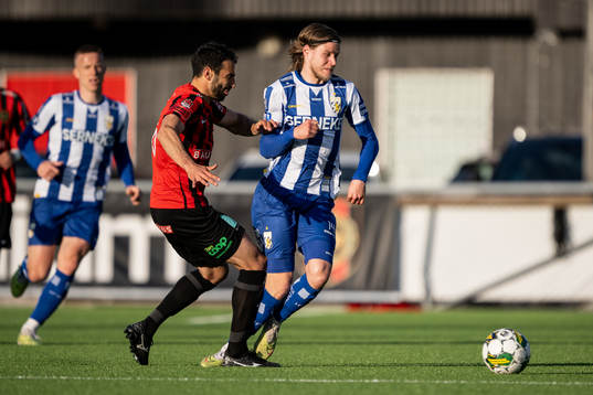 Brommapojkarnas André Calisir och IFK Göteborgs Gustaf