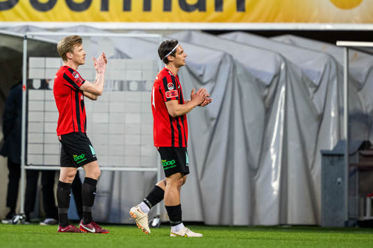 Brommapojkarnas Gustav Sandberg Magnusson och Kevin
