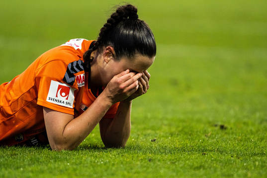 Kristianstads Evelyne Viens deppar