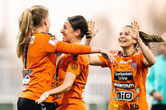 Kristianstads Amanda Jacobsen Andradottir och Tabitha