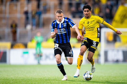 Sirius Melker Heier och Elfsborgs Ahmed Qasem