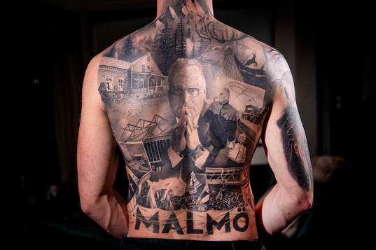 Bengt Madsens barnbarn Tristan vann en tatueringstävling