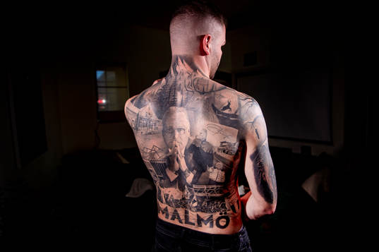 Bengt Madsens barnbarn Tristan vann en tatueringstävling