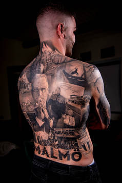 Bengt Madsens barnbarn Tristan vann en tatueringstävling