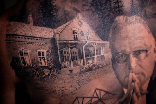 Bengt Madsens barnbarn Tristan vann en tatueringstävling