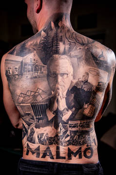 Bengt Madsens barnbarn Tristan vann en tatueringstävling
