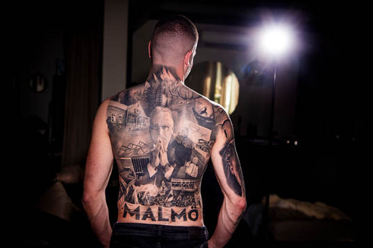 Bengt Madsens barnbarn Tristan vann en tatueringstävling