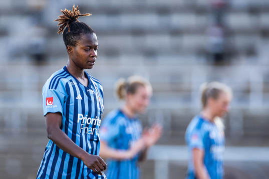 Djurgårdens Portia Boakye deppar