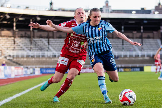 Piteås Tuva Skoog och Djurgårdens Ebba Hed