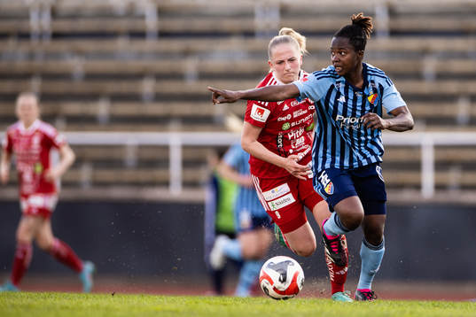 Piteås Tuva Skoog ich Djurgårdens Portia Boakye