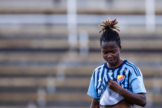 Djurgårdens Portia Boakye deppar
