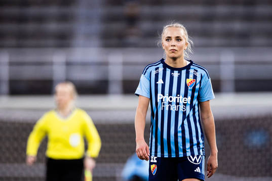 Djurgårdens Sara Lilja Vidlund deppar